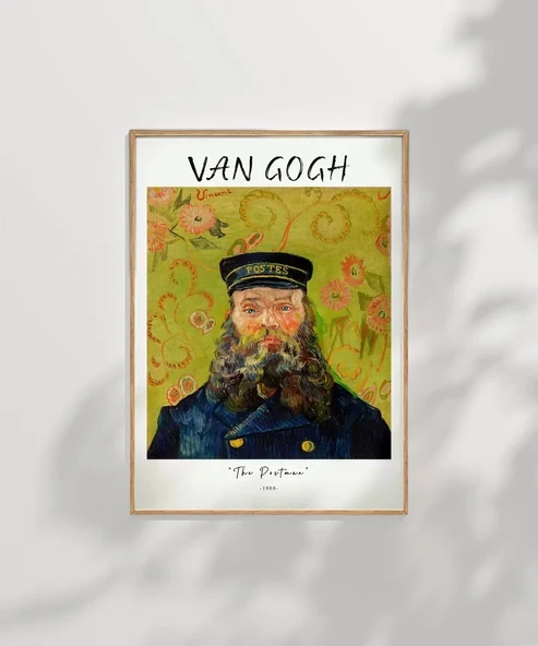 Çerçevesiz Poster Vincent Van Gogh Postacı - Resim 7
