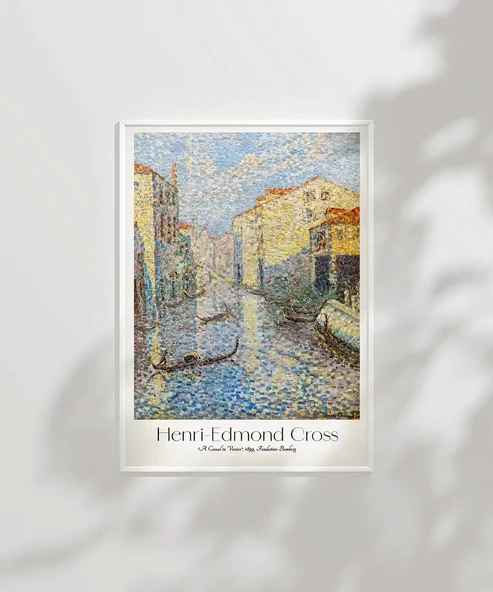 Çerçevesiz Poster Henri-Edmond Cross Venedikte Bir Kanal - Resim 7