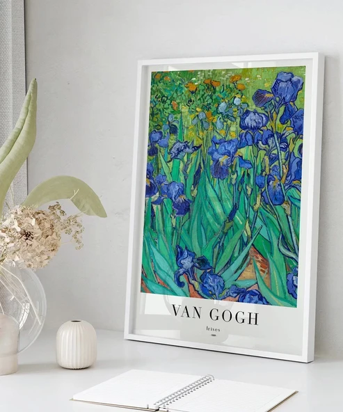Çerçevesiz Poster Van Gogh Irıses No 1 - Resim 4