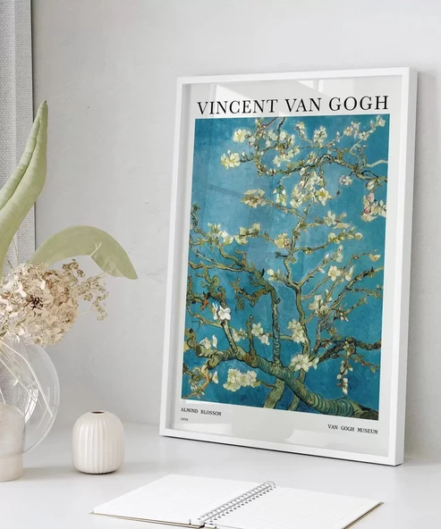 Çerçevesiz Poster Van Gogh Badem Çiçeği - Resim 5