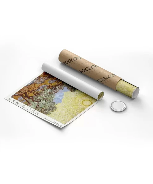 Çerçevesiz Poster Vincent Van Gogh Zeytin Ağaçları - 8