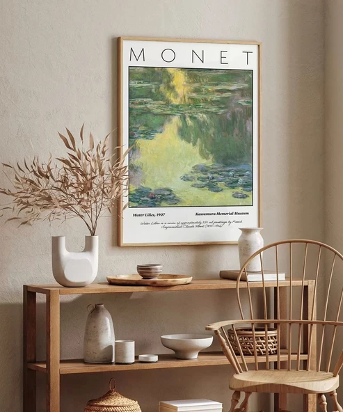 Çerçevesiz Poster Claude Monet Zambaklar - Resim 5