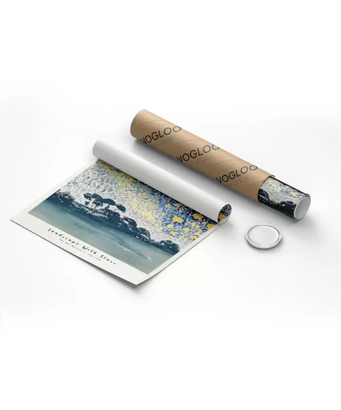 Çerçevesiz Poster Henri-Edmond Cross Yıldızlarla Dolu Manzara - Resim 8