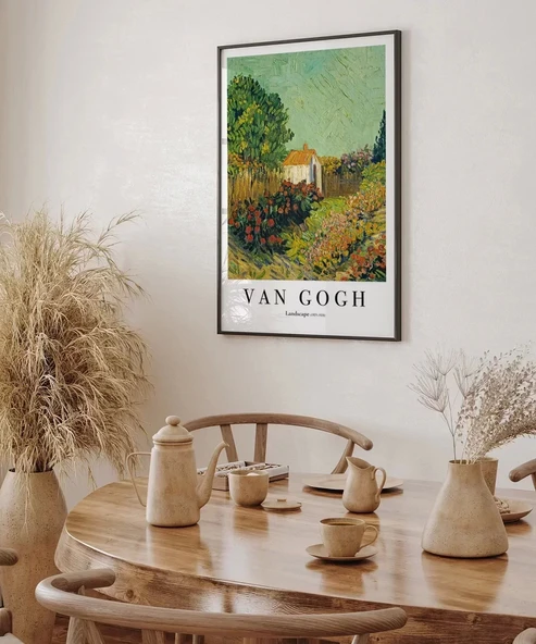 Çerçevesiz Poster Van Gogh Manzara - Resim 4