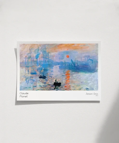 Çerçevesiz Poster Claude Monet Gün Doğumu ürün görseli