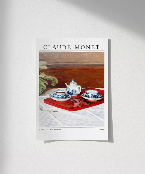Çerçevesiz Poster Claude Monet Çay Servisi (2)