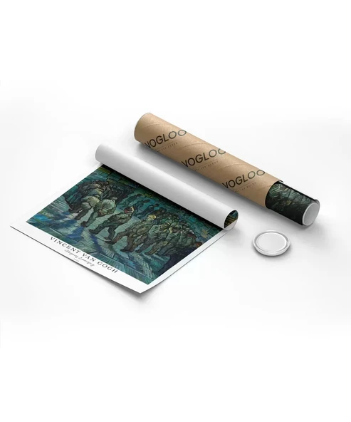 Çerçevesiz Poster Vincent Van Gogh Tutuklular Çemberi - Resim 8