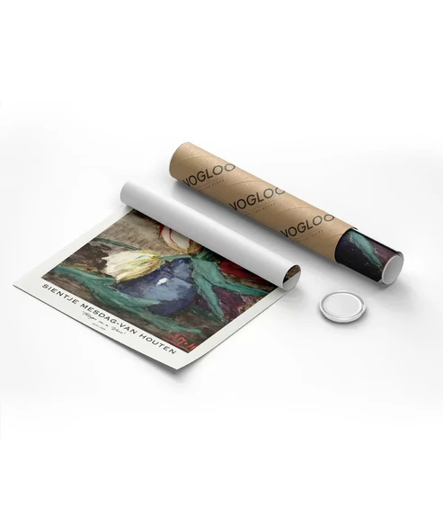 Çerçevesiz Poster Sientje Mesdag Van Houten Vazoda Laleler - Resim 8