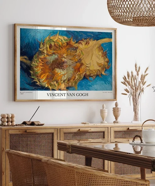 Çerçevesiz Poster Van Gogh Ayçiçekleri 1 - Resim 4