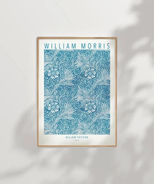 Çerçevesiz Poster William Morris Söğüt Deseni - Resim 7