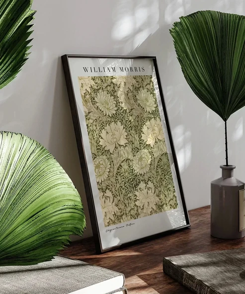 Çerçevesiz Poster William Morris Kasımpatı Deseni - Resim 4