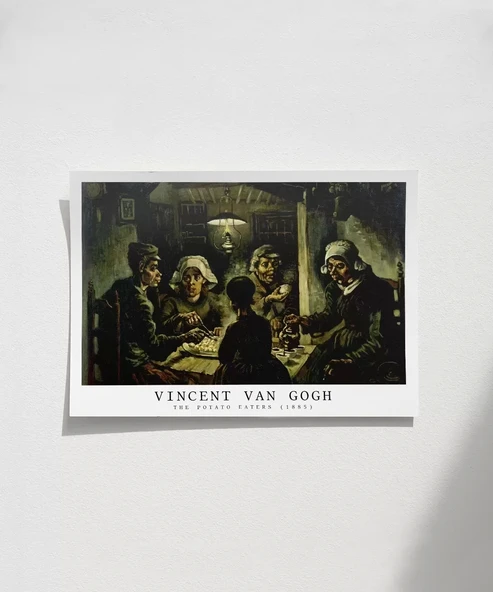 Çerçevesiz Poster Vincent Van Gogh Patates Yiyenler ürün görseli