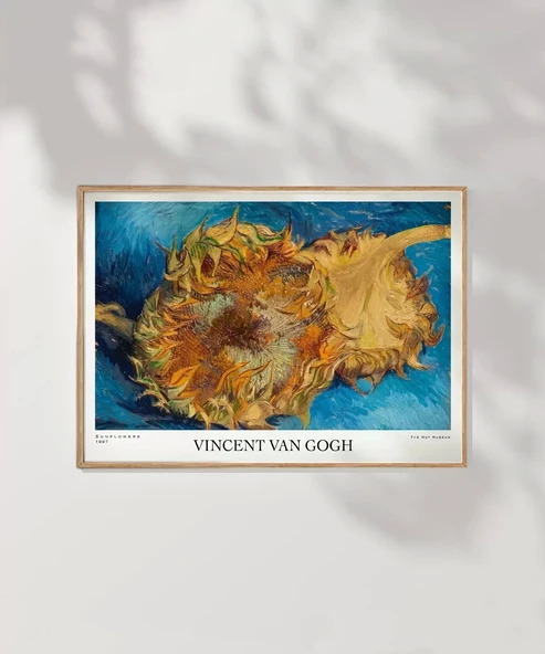 Çerçevesiz Poster Van Gogh Ayçiçekleri 1 - Resim 7