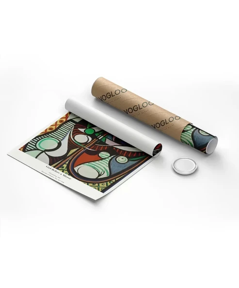 Çerçevesiz Poster Pablo Picasso Ayna Karşısındaki Kız - Resim 8