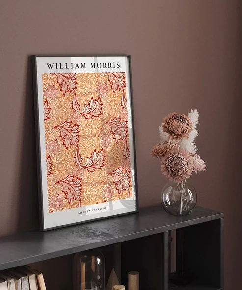 Çerçevesiz Poster William Morrisi Elma Deseni - Resim 5