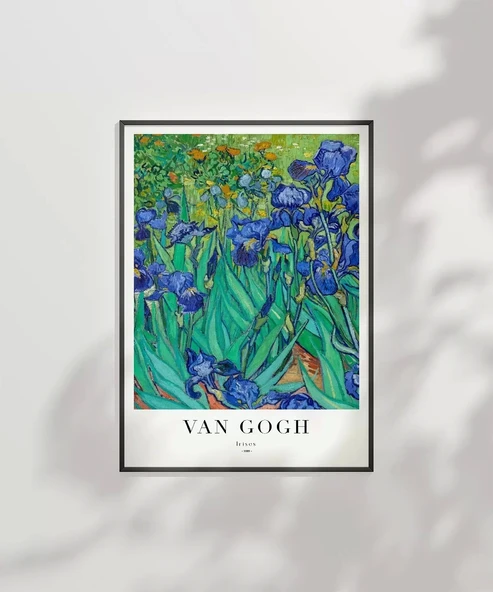 Çerçevesiz Poster Van Gogh Irıses No 1 - Resim 2