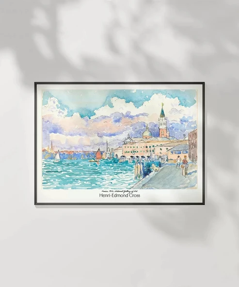 Çerçevesiz Poster Henri-Edmond Cross Venedik - Resim 6
