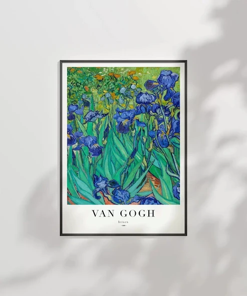Çerçevesiz Poster Van Gogh Irıses No 1 - Resim 2