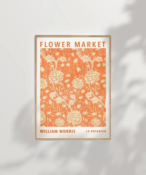 Çerçevesiz Poster William Morris Flower Market - Resim 7
