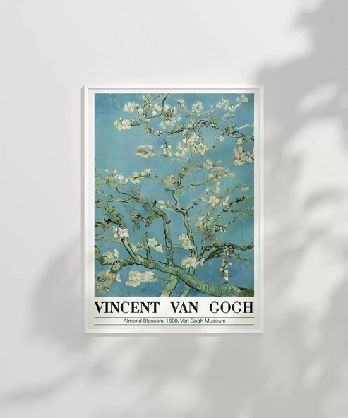 Çerçevesiz Poster Vincent Van Gogh Badem çiçeği - Resim 6