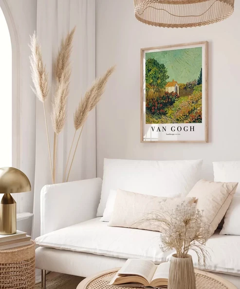 Çerçevesiz Poster Van Gogh Manzara - Resim 3