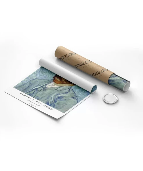 Çerçevesiz Poster Vincent Van Gogh Otoportre - Resim 8