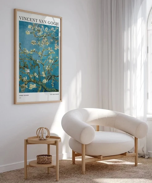 Çerçevesiz Poster Van Gogh Badem Çiçeği - Resim 3