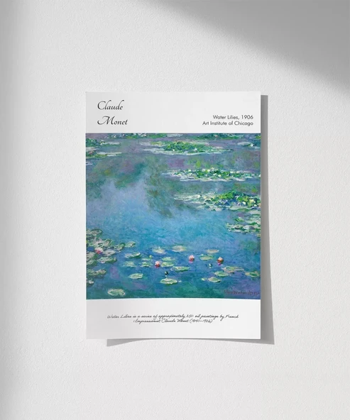 Çerçevesiz Poster Claude Monet Zambaklar (3) ürün görseli