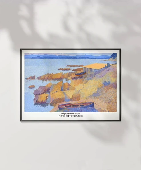 Çerçevesiz Poster Henri-Edmond Cross Calanque des Antibois 2 - Resim 6
