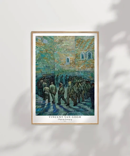 Çerçevesiz Poster Vincent Van Gogh Tutuklular Çemberi - Resim 7
