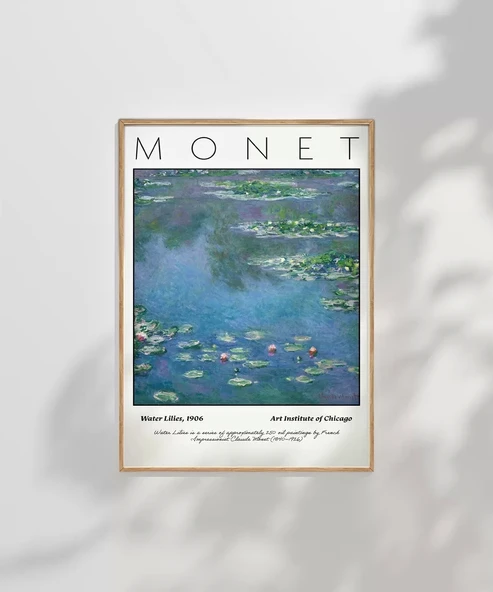 Çerçevesiz Poster Claude Monet Zambaklar (2) - Resim 7
