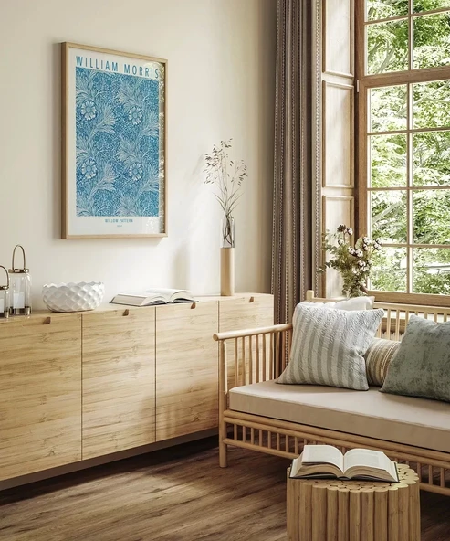 Çerçevesiz Poster William Morris Söğüt Deseni - Resim 3