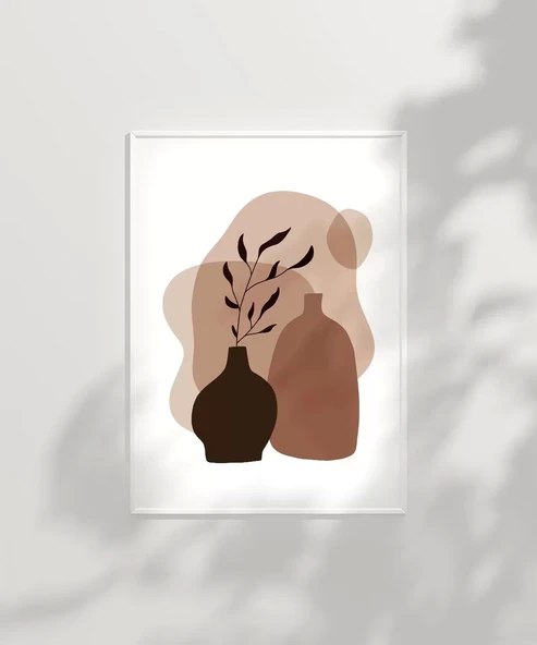 Çerçevesiz Poster Bohem Vazo - Resim 3