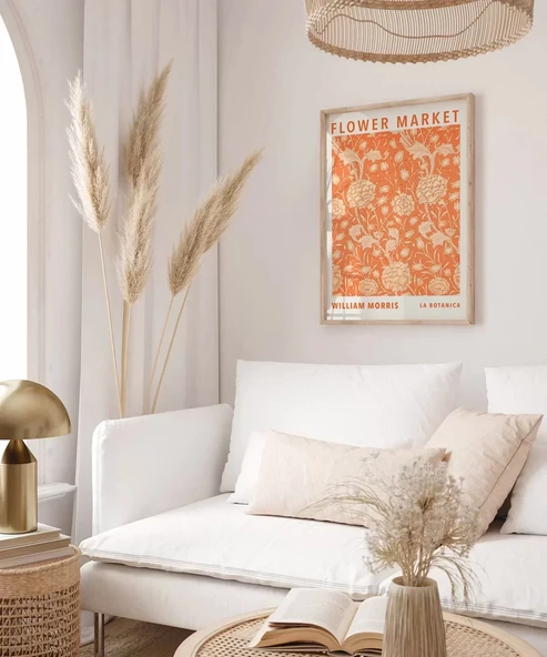 Çerçevesiz Poster William Morris Flower Market - Resim 3