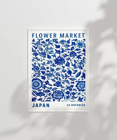 Çerçevesiz Poster Flower Market Japan - Resim 3