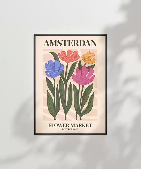 Çerçevesiz Poster Amsterdam'da Çiçek Zamanı - Resim 7