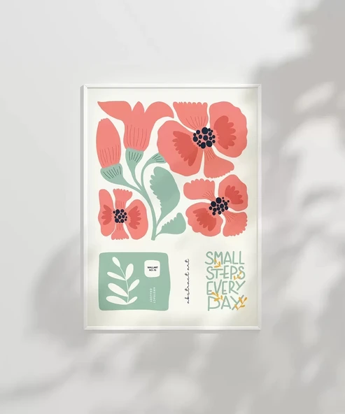 Çerçevesiz Poster Adım Adım Çiçeklenme - Resim 3