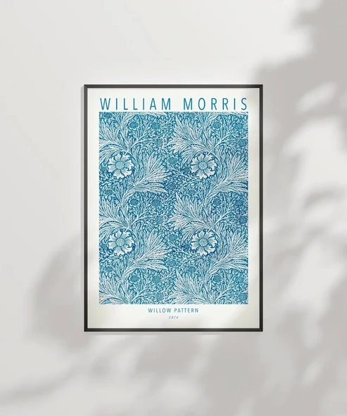 Çerçevesiz Poster William Morris Söğüt Deseni - Resim 2