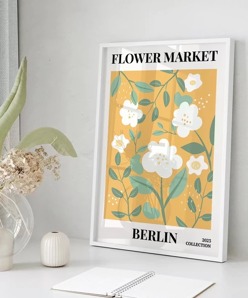 Çerçevesiz Poster Berlin Çiçek Koleksiyonu - Resim 5