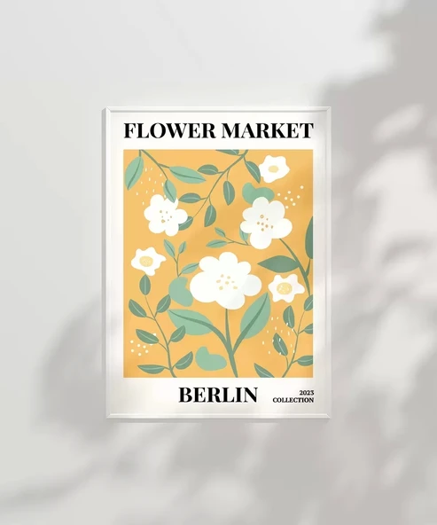 Çerçevesiz Poster Berlin Çiçek Koleksiyonu - Resim 3