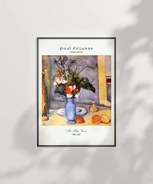Çerçevesiz Poster Paul Cézanne Mavi Vazo 2 - 6