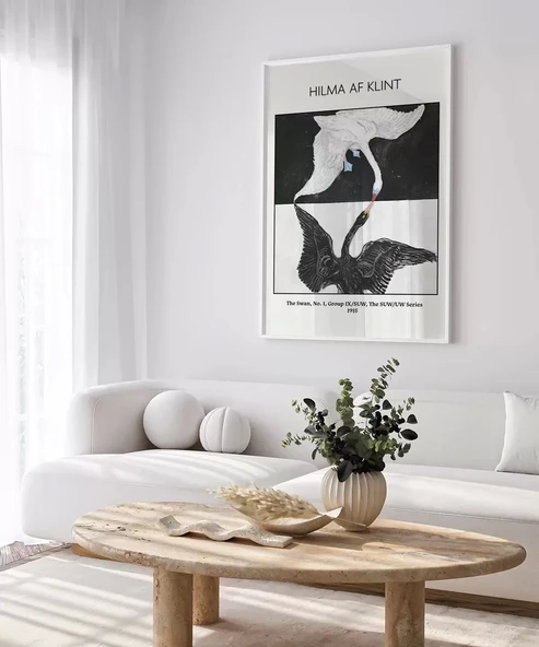 Çerçevesiz Poster Hilma Af Klint Kuğu - Resim 4