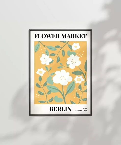 Çerçevesiz Poster Berlin Çiçek Koleksiyonu - Resim 7