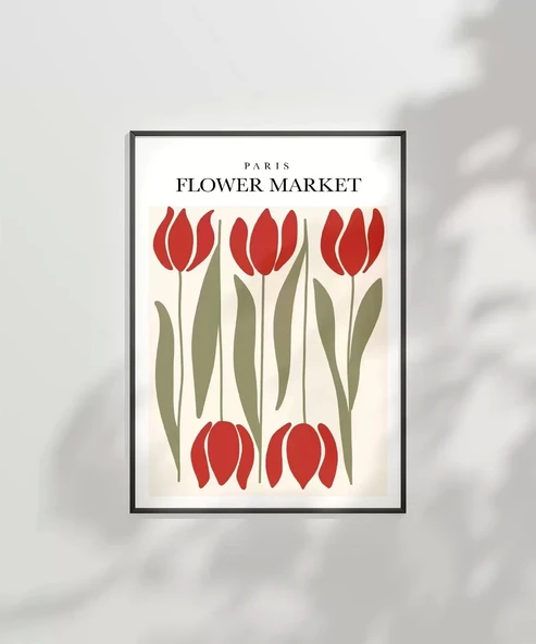 Çerçevesiz Poster Paris Flower Market 2 - Resim 7