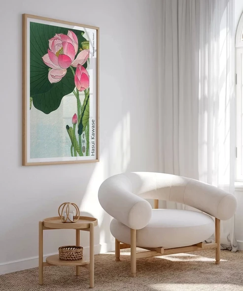 Çerçevesiz Poster Ohara Koson Çiçek Açan Lotus Çiçekleri 2 - Resim 3