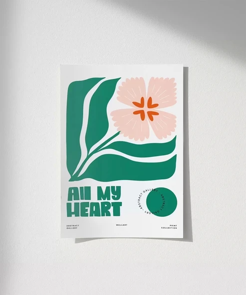 Çerçevesiz Poster Kalpten Gelen Bahar ürün görseli