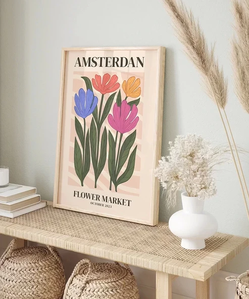 Çerçevesiz Poster Amsterdam'da Çiçek Zamanı - Resim 5