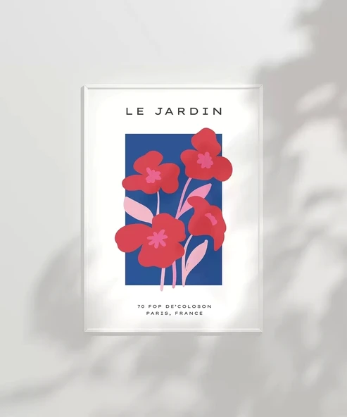 Çerçevesiz Poster Le Jardin Rouge - Resim 3