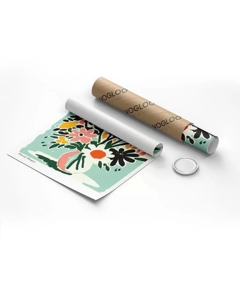 Çerçevesiz Poster Vazoda Doğanın Zarafeti - Resim 2