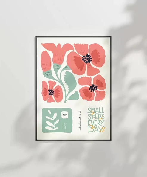 Çerçevesiz Poster Adım Adım Çiçeklenme - Resim 7